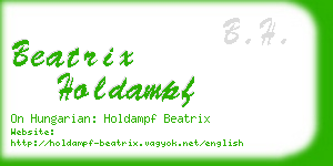 beatrix holdampf business card